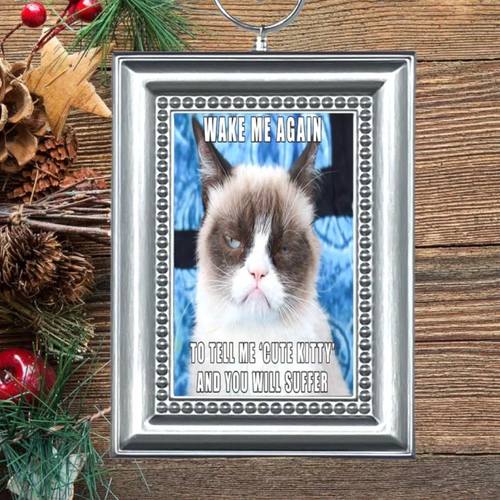 Cat‎ Kitty Kitten Funny Christmas Tree Ornament